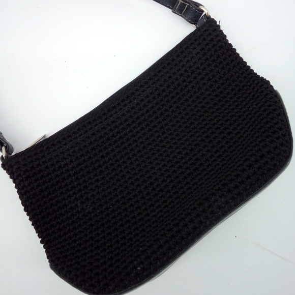 The SAK Black Knit Leather Trio Bundle Small Medium Shoulder Bags Bag Casual - Picture 15 of 16